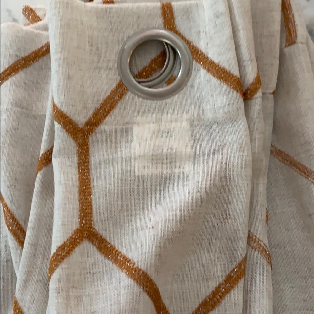 Linen curtain panel